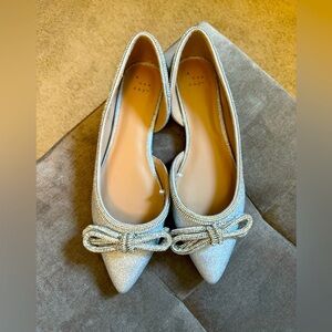 Target Glitter Bow Flats Sz 9